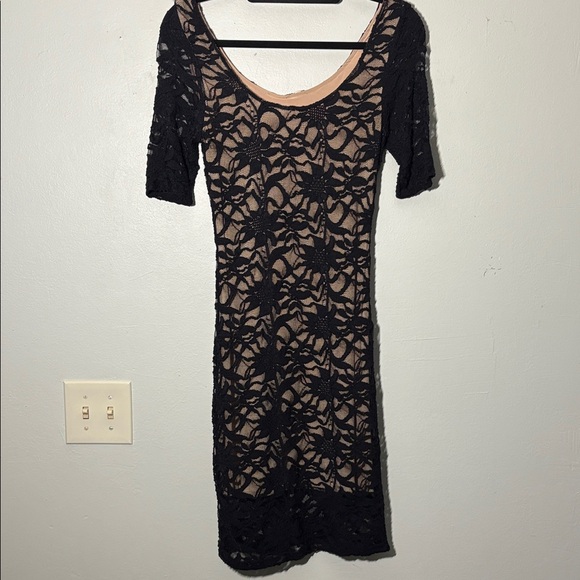 Last tango Black Lace midi dress S - Picture 1 of 4